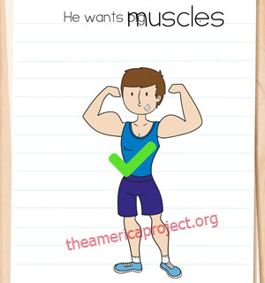 Brain Test, Nivel 367, Quiere tener grandes musculos, Explicado Español